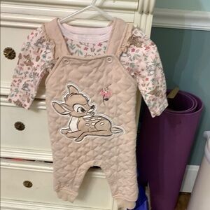 Disney Baby Romper with Green Logo